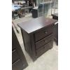 Image 7 : Dark Wood King Bedroom Set Bed Frame, Dressers, and Nightstands