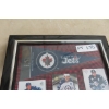 Image 5 : Framed Display Featuring Dustin Byfuglien Hockey Cards and Winnipeg Jets Pendant