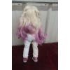 Image 7 : 18" Fashion Doll With Ombre Purple Hair, Lace Pants & Pink Glitter Shoes