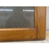 Image 3 : Oak-Framed Cabinet Door with Etched Glass Insert, 34 1/2" x 15 1/2"