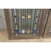 Image 5 : Two Stained Glass Multi-Color Window Panels, 16" x 30" And 17" x 32"