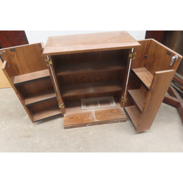 VHS Cabinet, 2 Doors, 30" x 23" x 12"