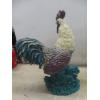 Image 4 : Three Rooster Figures – Two Wooden and One Resin, Tallest 20"