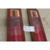 Image 3 : Two Shotgun Shell Metal Thermometers, Approximately 17"
