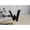 Image 5 : Folk Art Horse And Rider Wind Vane, Metal, 26" Height