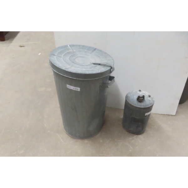 Metal Garden Can with Lid