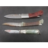 Image 6 : Seven Knives Including Hunting, Folding, And Swiss Army Styles