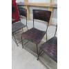 Image 5 : 4 Stackable Wrought Iron Chairs