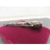 Image 3 : Vintage Chinese Export Sterling Silver Filigree Fingernail Guard Brooch And Floral Basket Brooch