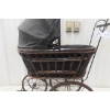 Image 3 : Wicker and Metal Stroller - 35" x 25" x 12"