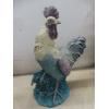 Image 2 : Three Rooster Figures – Two Wooden and One Resin, Tallest 20"