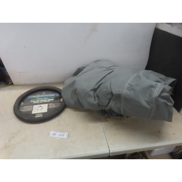 Medium Size Truck Cover Some Damage And Steering Wheel Cover