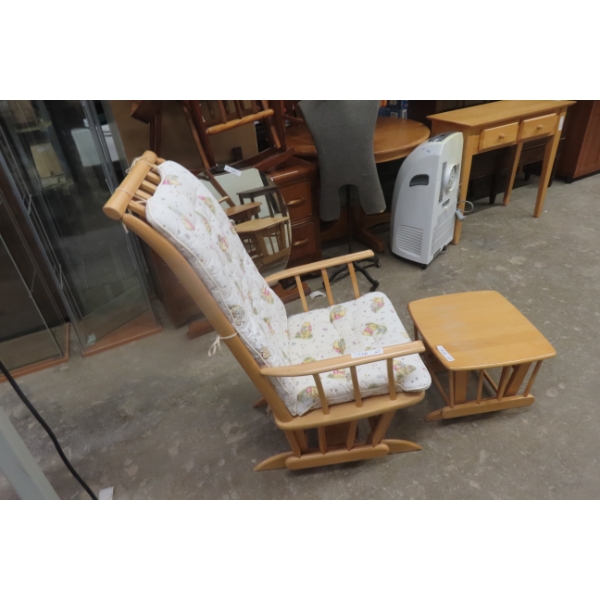 Gliding Rocking Chair Ottoman