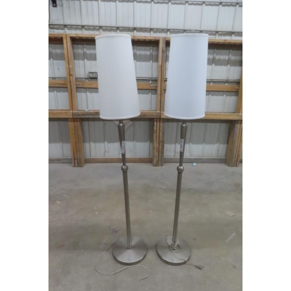 2 Stickley-Style Floor Lamps