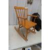 Image 2 : Youth Wood Rocking Chair + Plush Bear