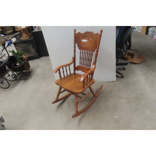 Double Press Back Rocking Chair