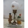 Image 8 : Pair of Vintage Table Lamps with Porcelain Figures on Marble Bases, 20" High
