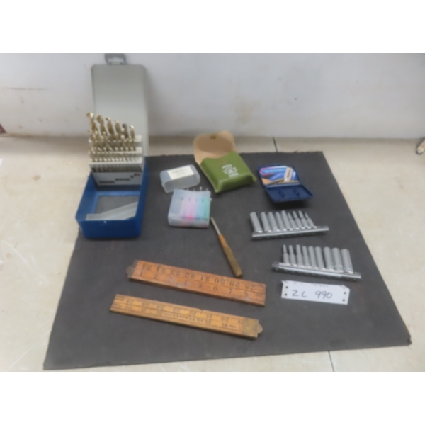 Mastercraft Zirconium Nitride Coated Drill Bits, Craftsman 1/4" Drive Deep Sockets, Metric And SAE