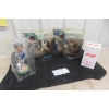 Image 1 : Baseball Bobbleheads and Figurines Including Bud Home Run Glass