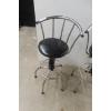 Image 3 : 2 x Swivel Metal Bar Stools