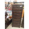 Image 3 : Dark Wood King Bedroom Set Bed Frame, Dressers, and Nightstands