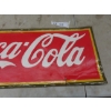 Image 3 : Coca-Cola Metal Embossed Sign, Older, Touched Up/Repainted 12" x 29"