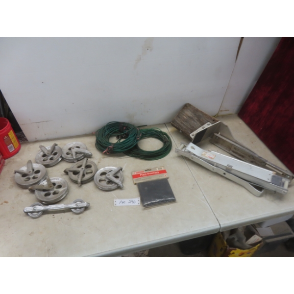 6 Pulleys, 2 Lengths of Washline, Bug Screen and More
