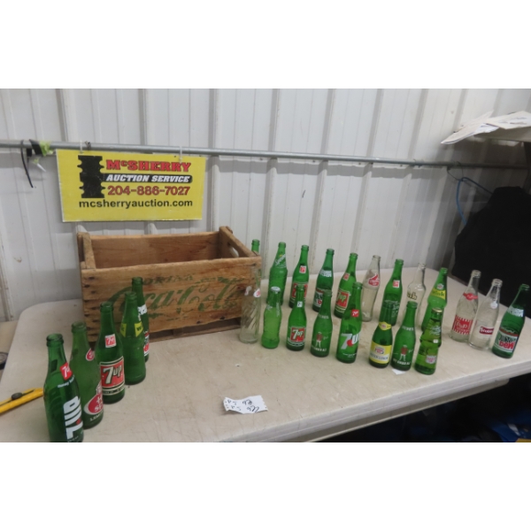 Twenty-Five Pop Bottles Wooden Coca-Cola Crate