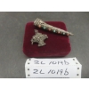 Image 1 : Vintage Chinese Export Sterling Silver Filigree Fingernail Guard Brooch And Floral Basket Brooch