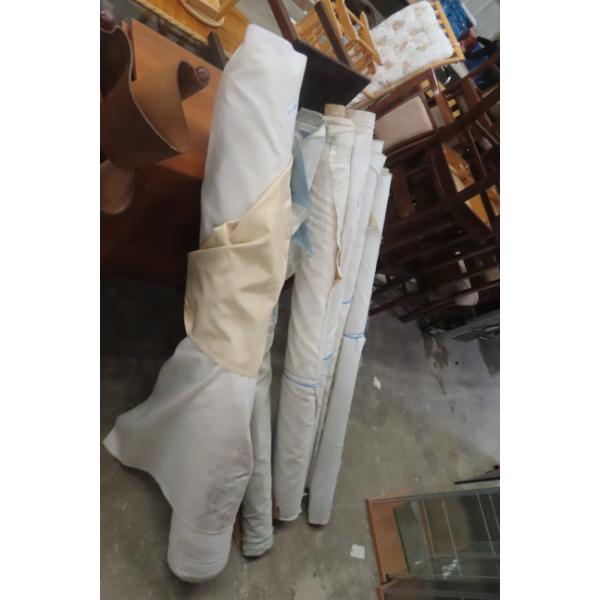 Six Rolls Of Fabric Material