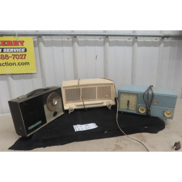 Three Vintage Radios Including RCA Victor and Philco