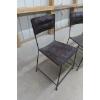Image 3 : 4 Stackable Wrought Iron Chairs
