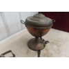 Image 9 : Vintage Household Items: Sadiron Fireproof Iron Case, Lamps, and Accessories