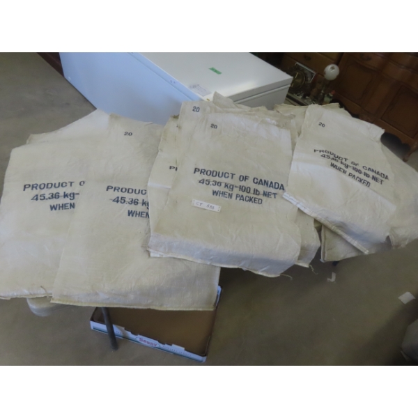 Over 20 Bulk Bags Holding 100 Pounds Each, Some with Damage