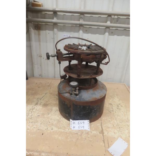 Vintage Kerosene Pressure Stove Cast Iron Burner and Fuel Tank