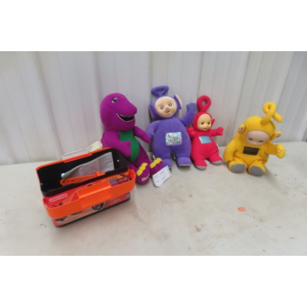 Teletubbies Toys / Electric Barney Toy / Meccano Junion Toy Set