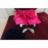 Image 5 : Celia Doll Co. 22" Doll in Pink Velvet Dress With Hat, Shoes & Socks