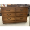 Image 1 : 6 Drawer Wood Dresser - 30" x 48" x 17"
