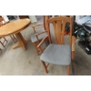 Image 7 : Oak Pedestal Dining Table Plus Four Chairs