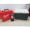 Coleman Cooler, Dorcy Lantern Milwaukee Case - Empty
