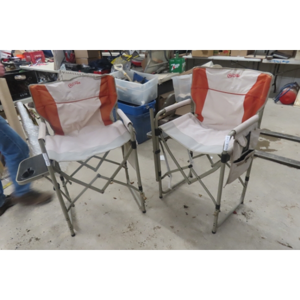 Two Bass Pro Eclipse Folding Chairs