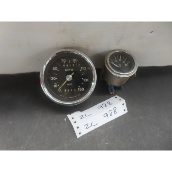 Smiths Vintage Magnetic Speedometer For Triumph Or BSA Motorcycle Stewart-Warner Mechanical Oil