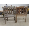 Image 4 : Four Wooden Patio Chairs