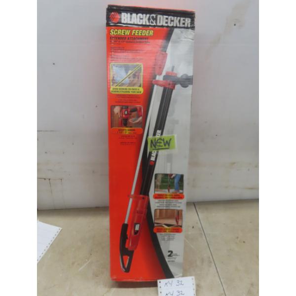 New Black & Decker Extended Screw Feeder Attachment for 3/8" and 1/2" Drills