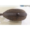 Image 2 : Large Wood And Steel Pulley, 22" Long