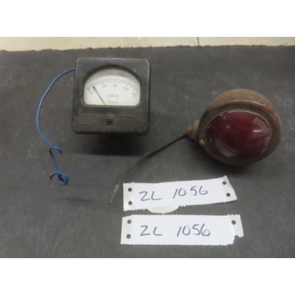 Vintage Taillight Simpson AC Panel Voltmeter