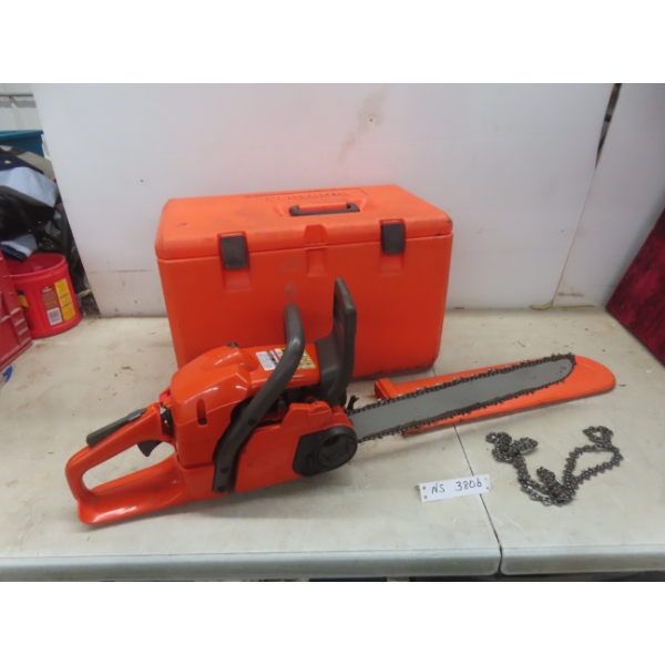 Husqvarna Chain Saw Model 345 with Extra Chain and Hard Case