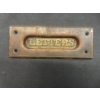 Image 4 : Four Antique Brass Mailbox Letter Slots  Measuring 3 1/2" x 6 7/8"