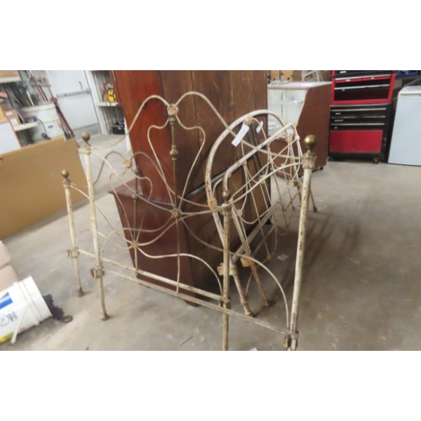 Pair of Wrought Iron Antique Beds