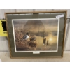 Image 1 : Framed Print Hand-Signed by Darrick Davis, Ducks Unlimited, 24" x 28"